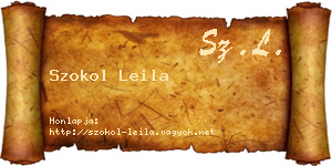 Szokol Leila névjegykártya